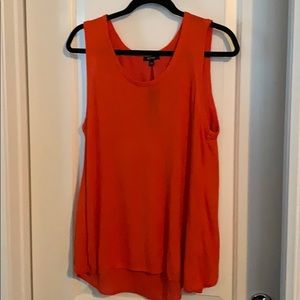Apt 9 Sz XL Orange Knit Sleeveless Top w/open back